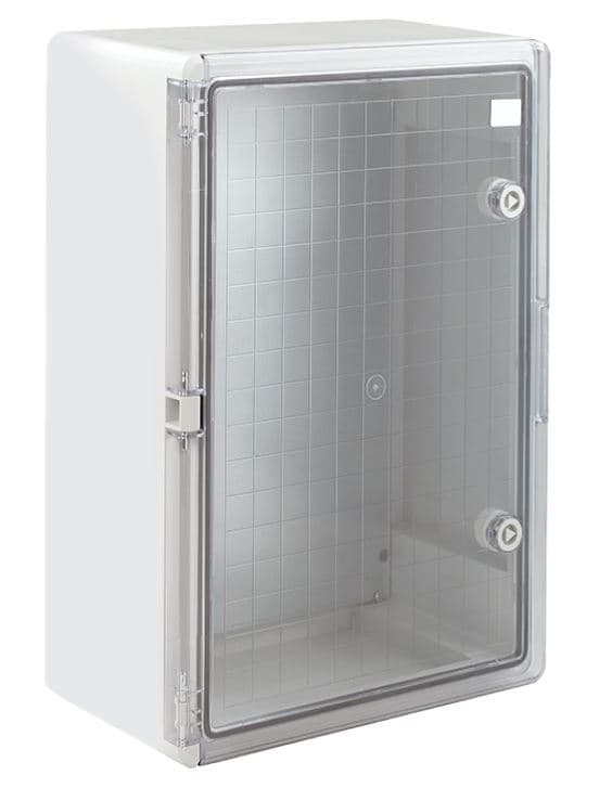 Armoire électrique ADAL 200×300×130 mm en ABS – porte vitrée (transparente)