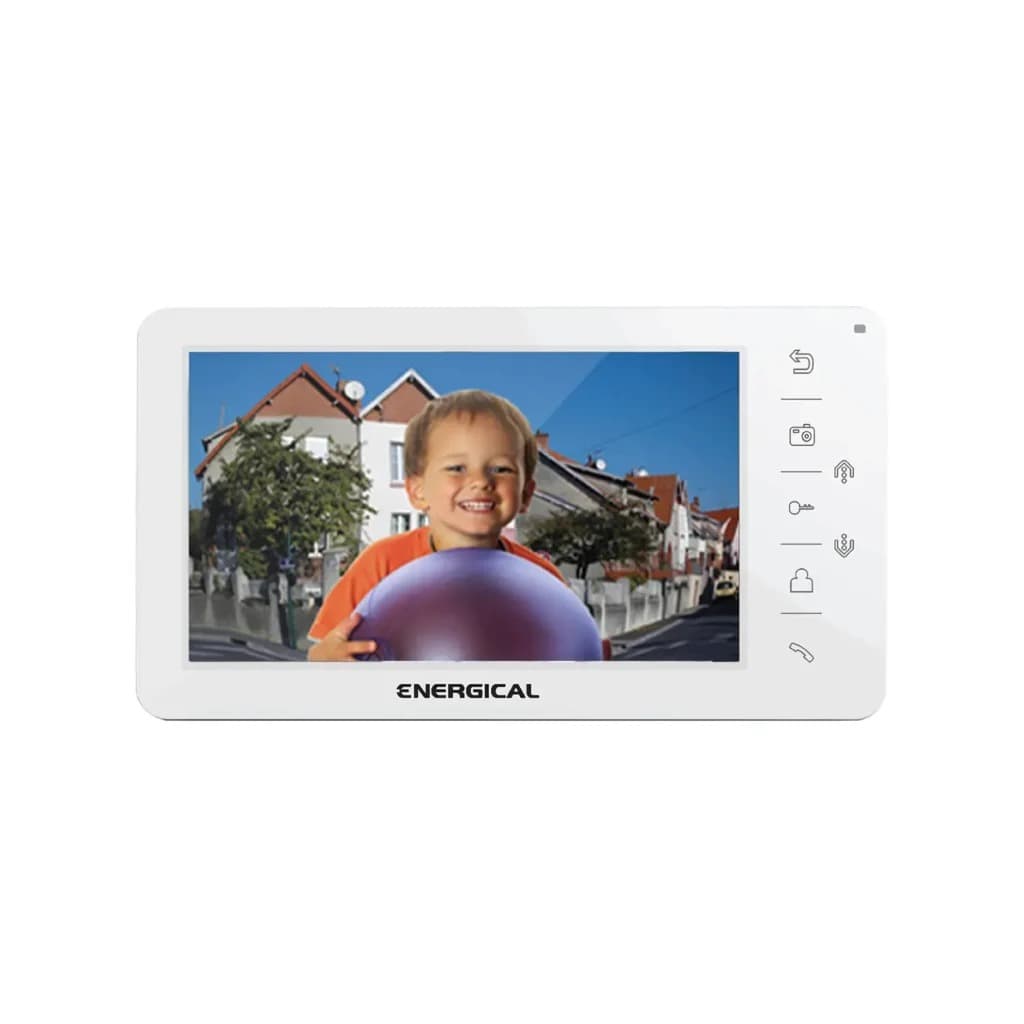 Moniteur visiophone ENERGICAL VFE 03 – écran 7 pouces, 4 fils, blanc — 2